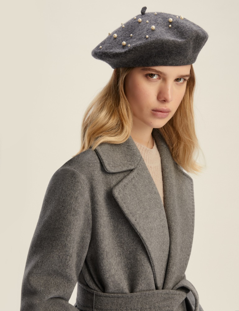 Basco con perle - GRIGIO SCURO