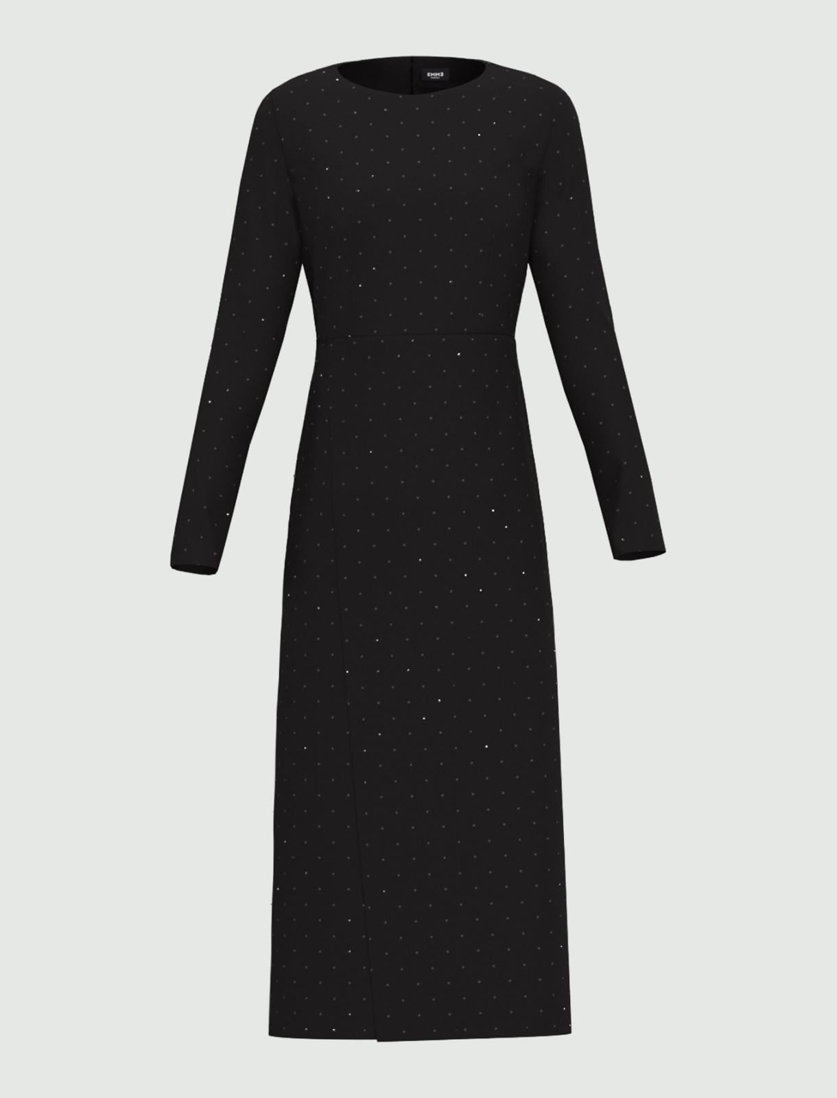 Abito semiaderente in jersey - NERO - Emme - 5