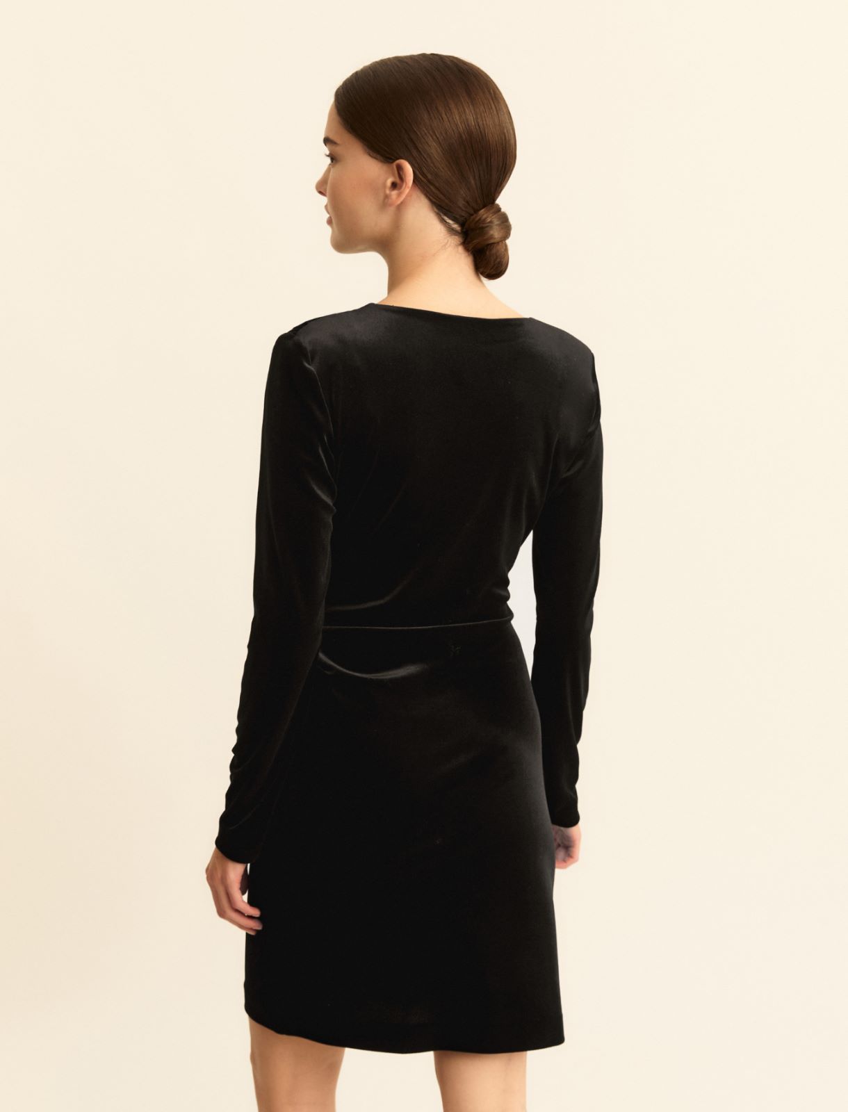 Velvet mini dress - BLACK - Emme - 2