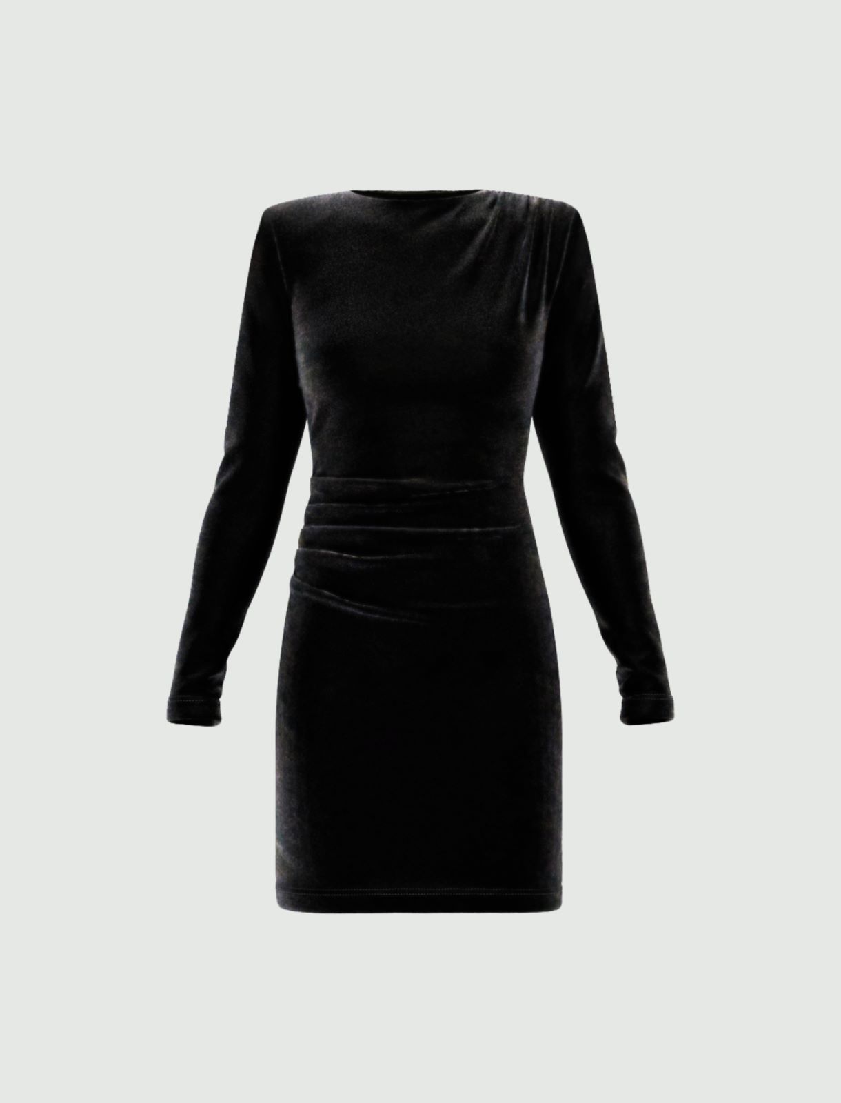 Velvet mini dress - BLACK - Emme - 6