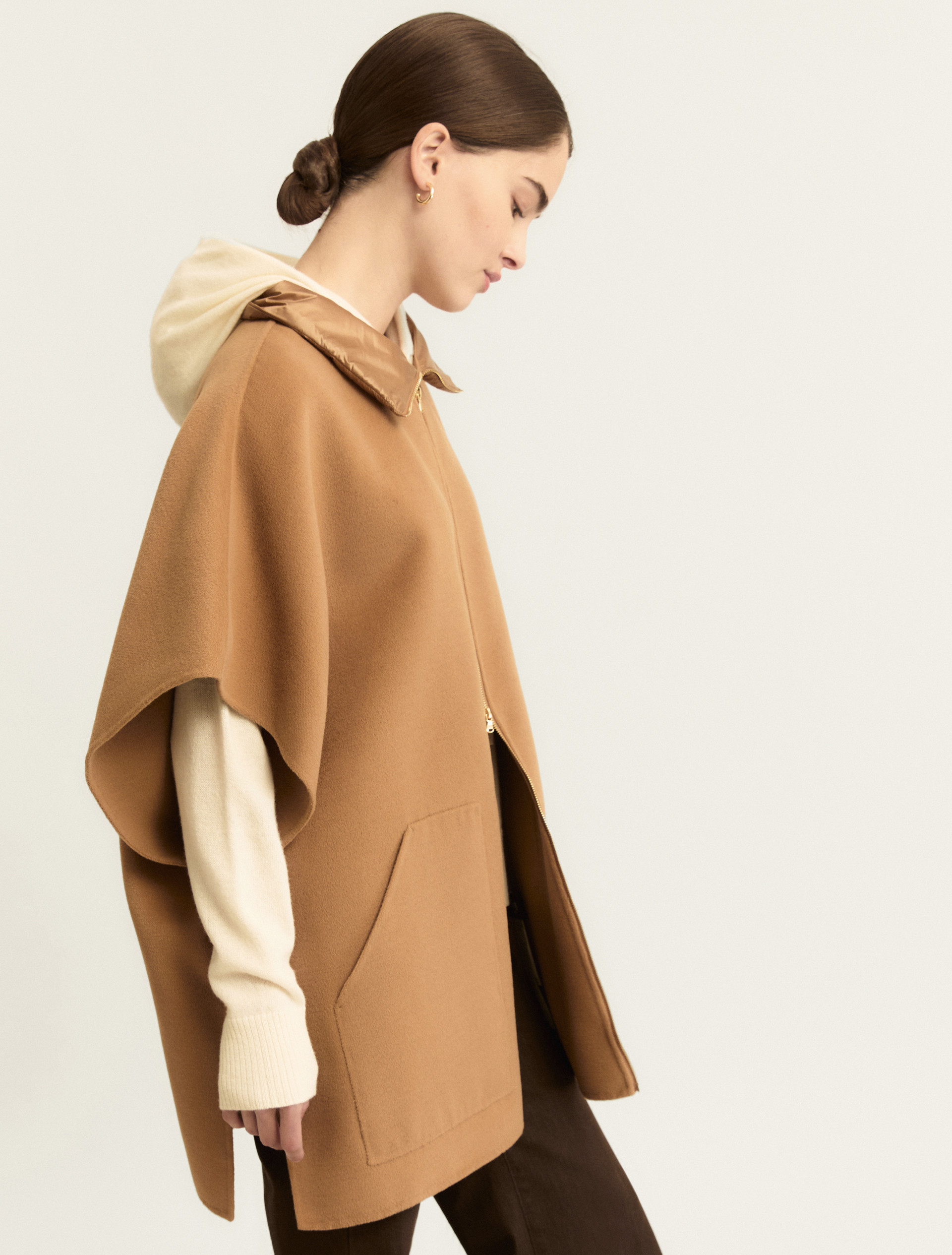 Mantella con carré imbottito - CAMMELLO - Emme - 4