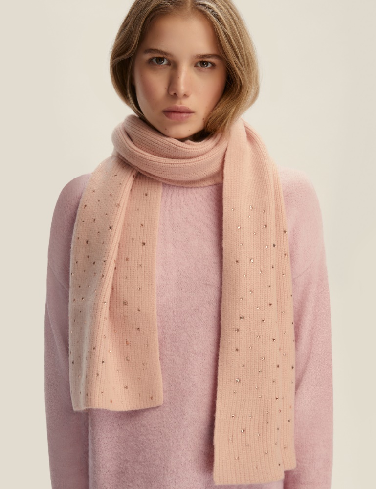 Rhinestone scarf - PINK