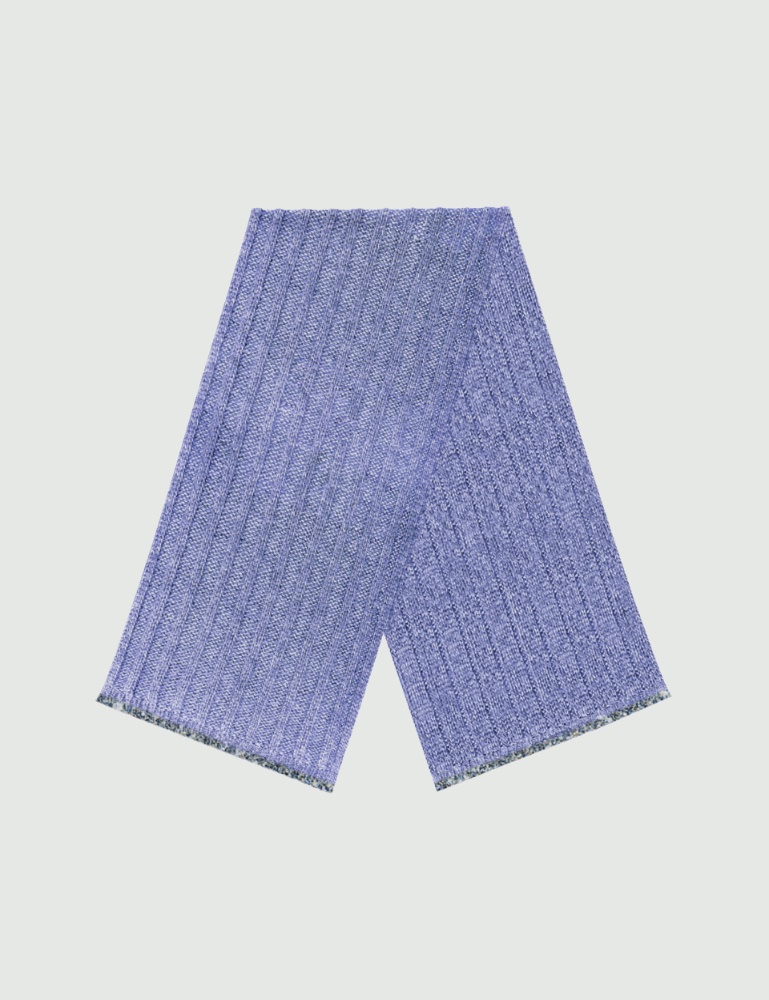 Fluffy wool-blend and lurex scarf - Emme - 2