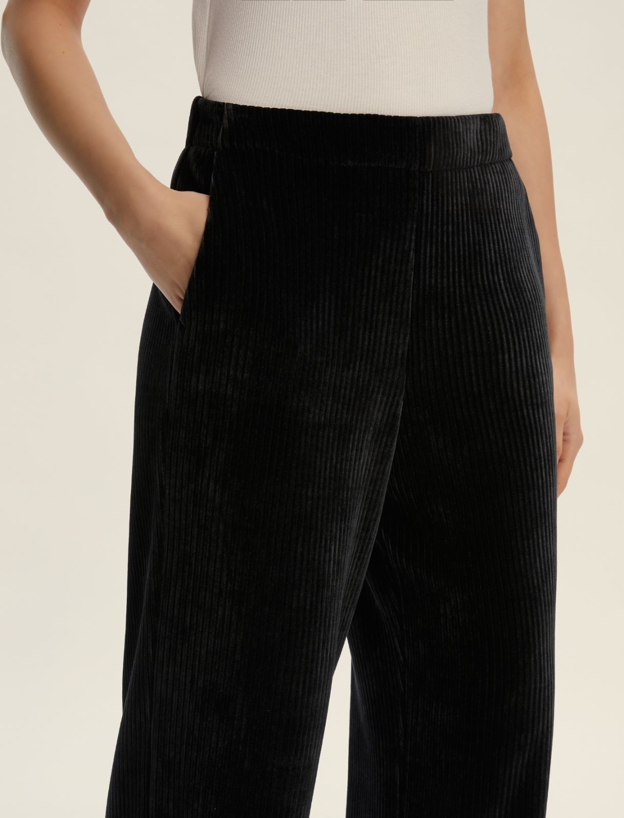 Pantalone in velluto a coste - ANTRACITE - Emme - 4