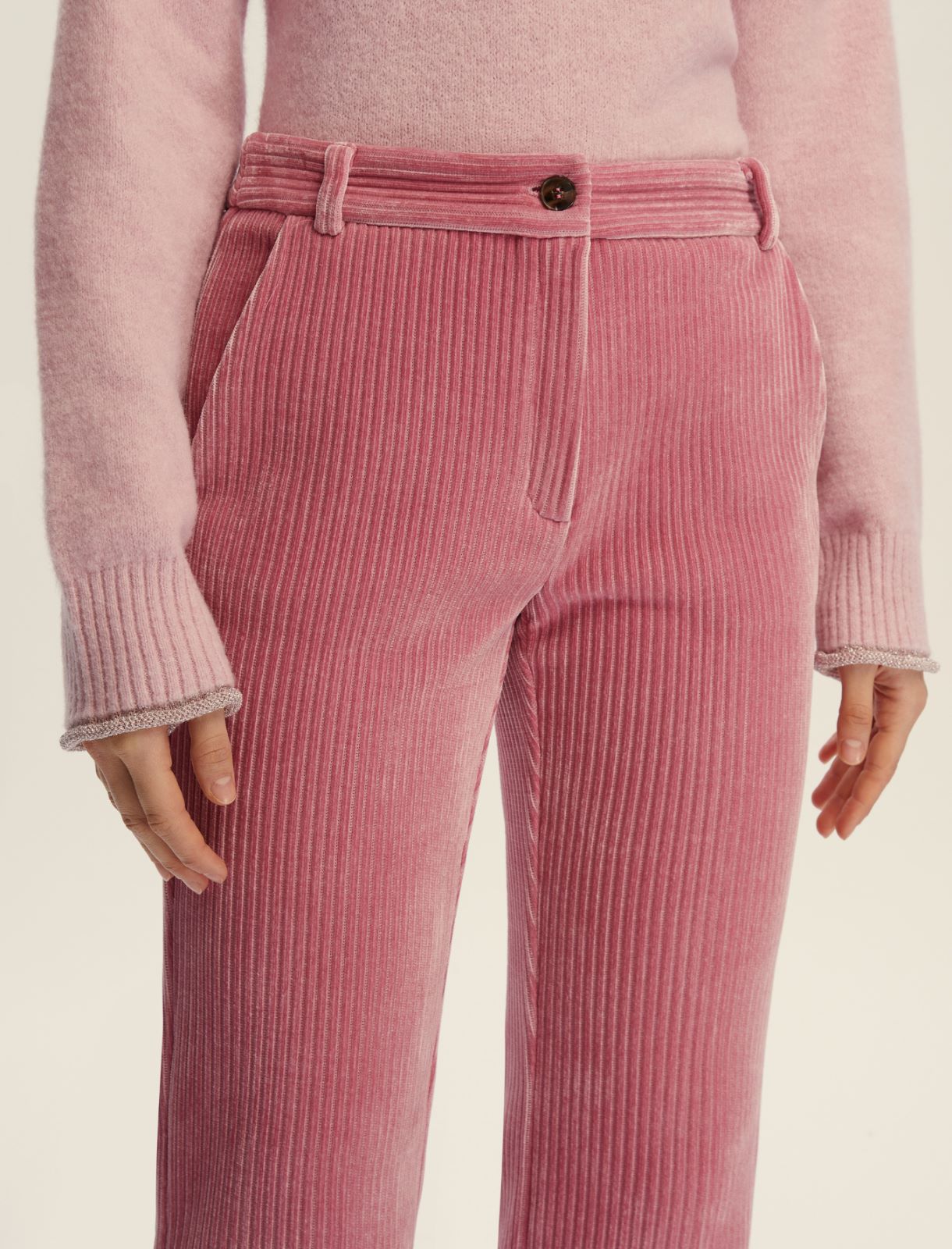 Slim flared trousers - ORCHIS ROSE - Emme - 4