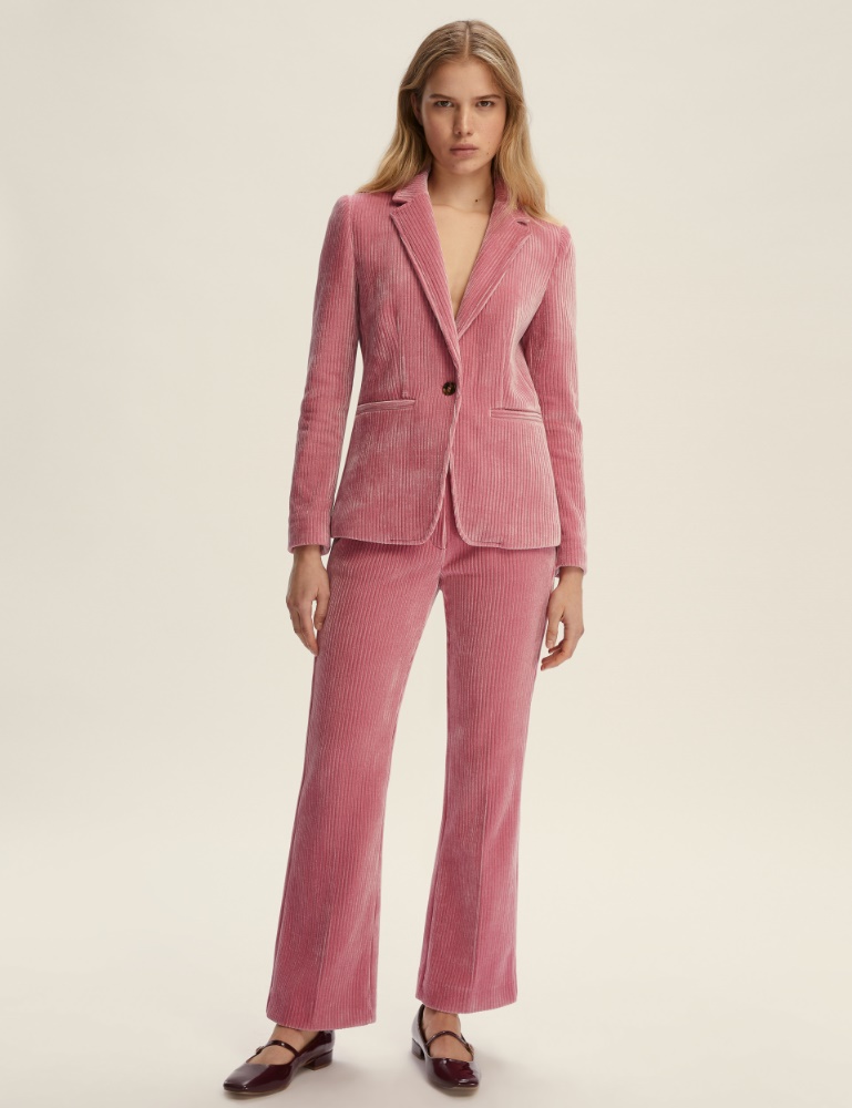 Slim flared trousers - ORCHIS ROSE