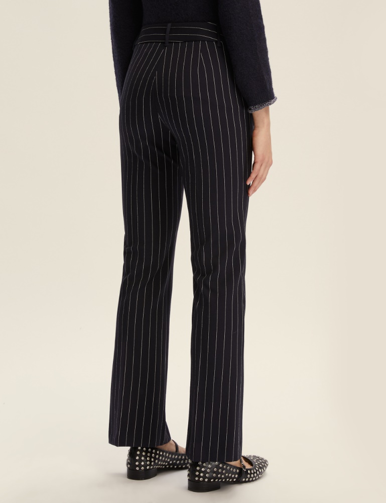 Pantalone gessato flare - Emme - 3