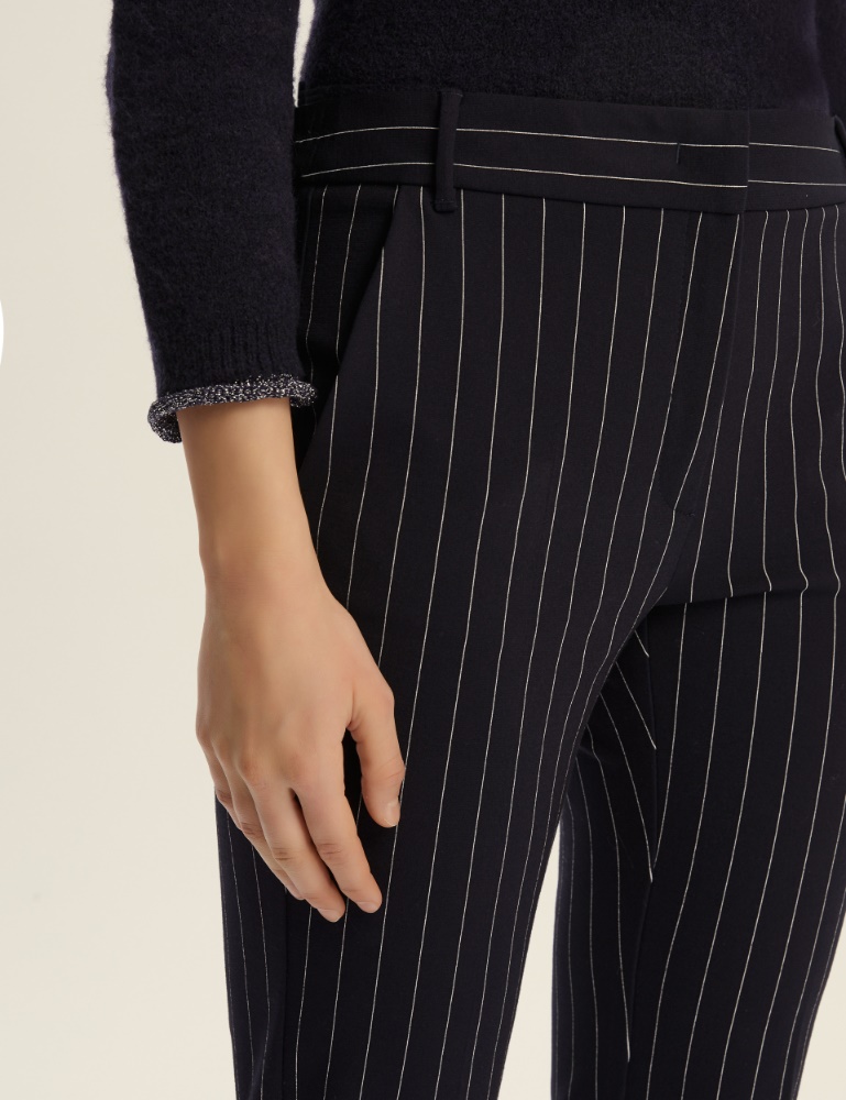 Pantalone gessato flare - Emme - 4