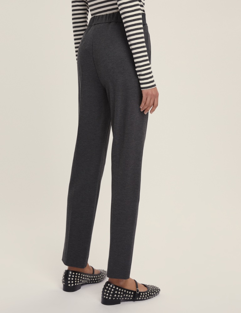 Pantalone a sigaretta in jersey - Emme - 3