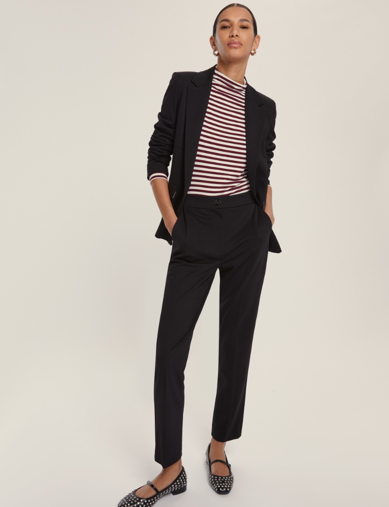 Pantalone a sigaretta in jersey - Emme
