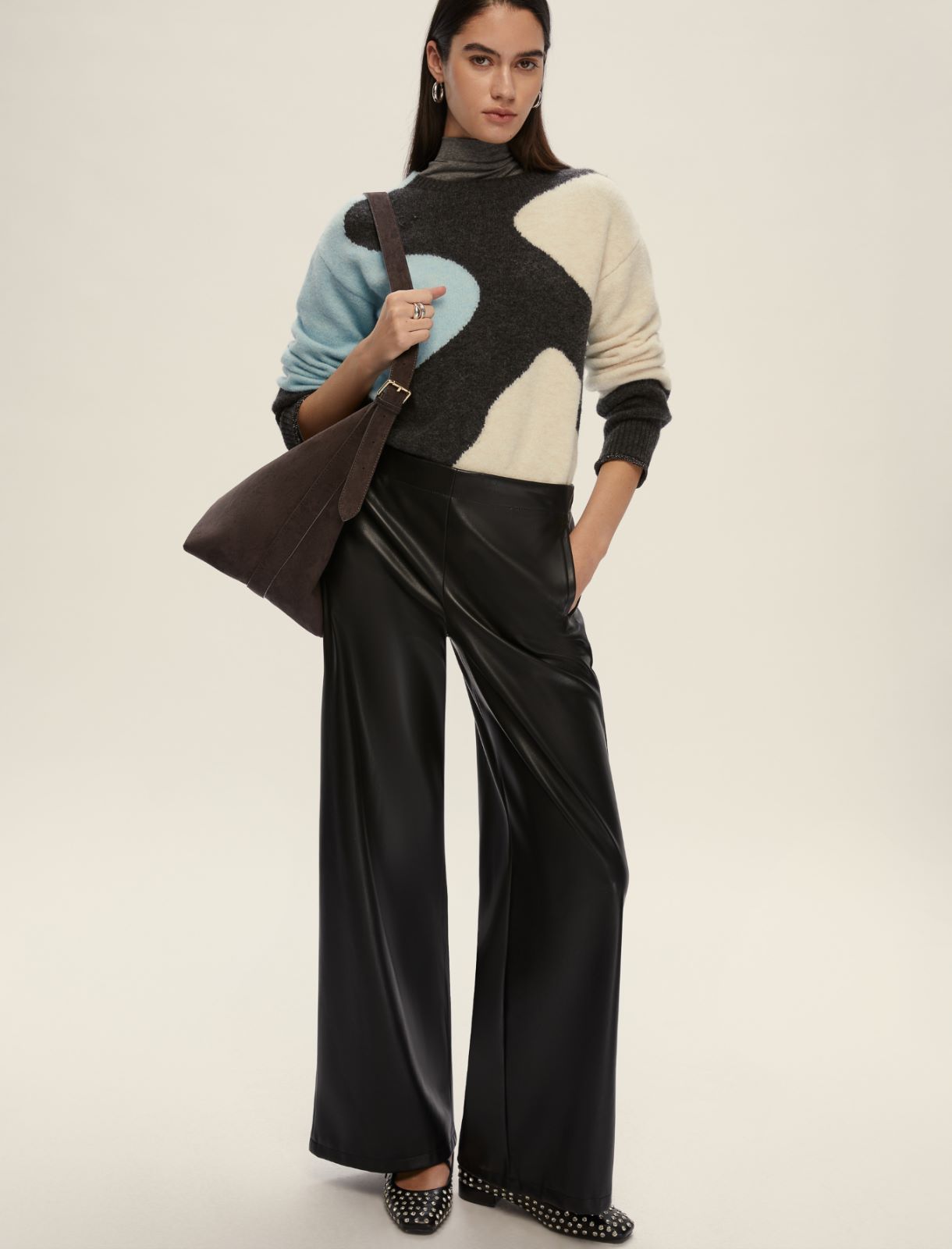 Pantalone dritto - NERO - Emme - 3