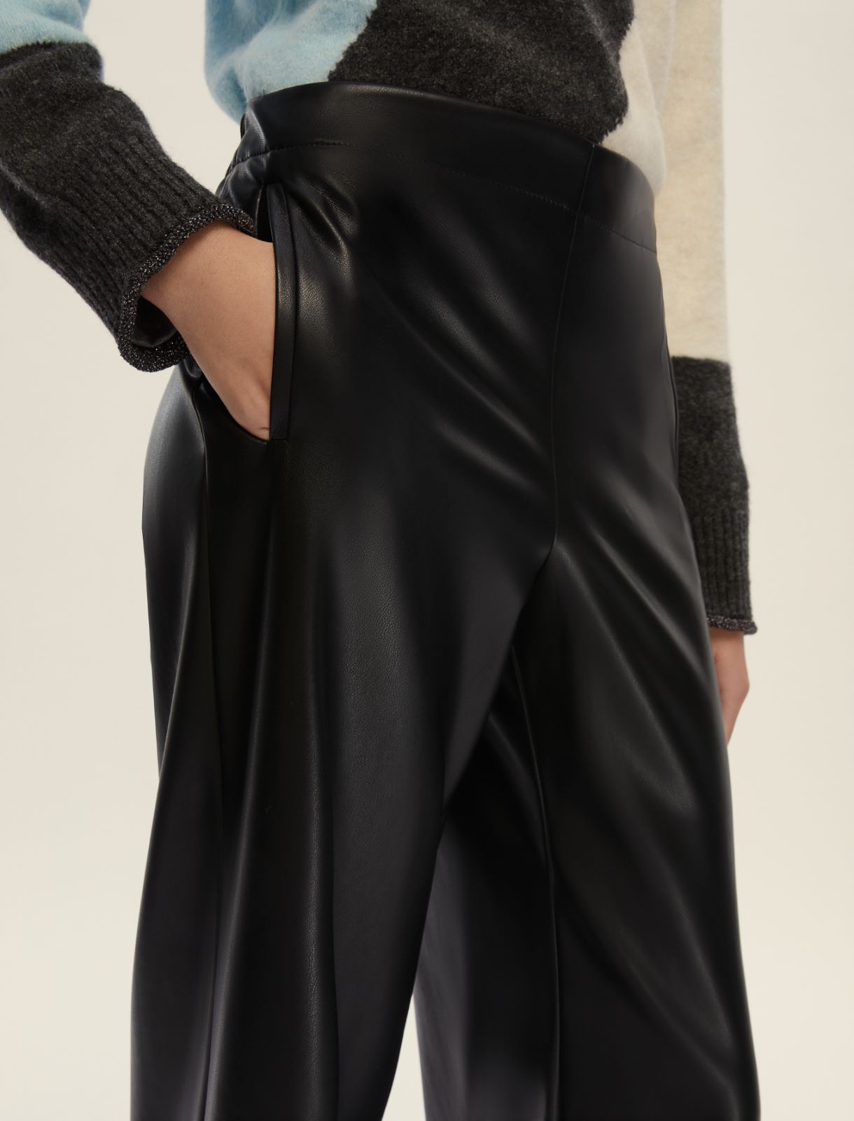 Pantalone dritto - NERO - Emme - 4