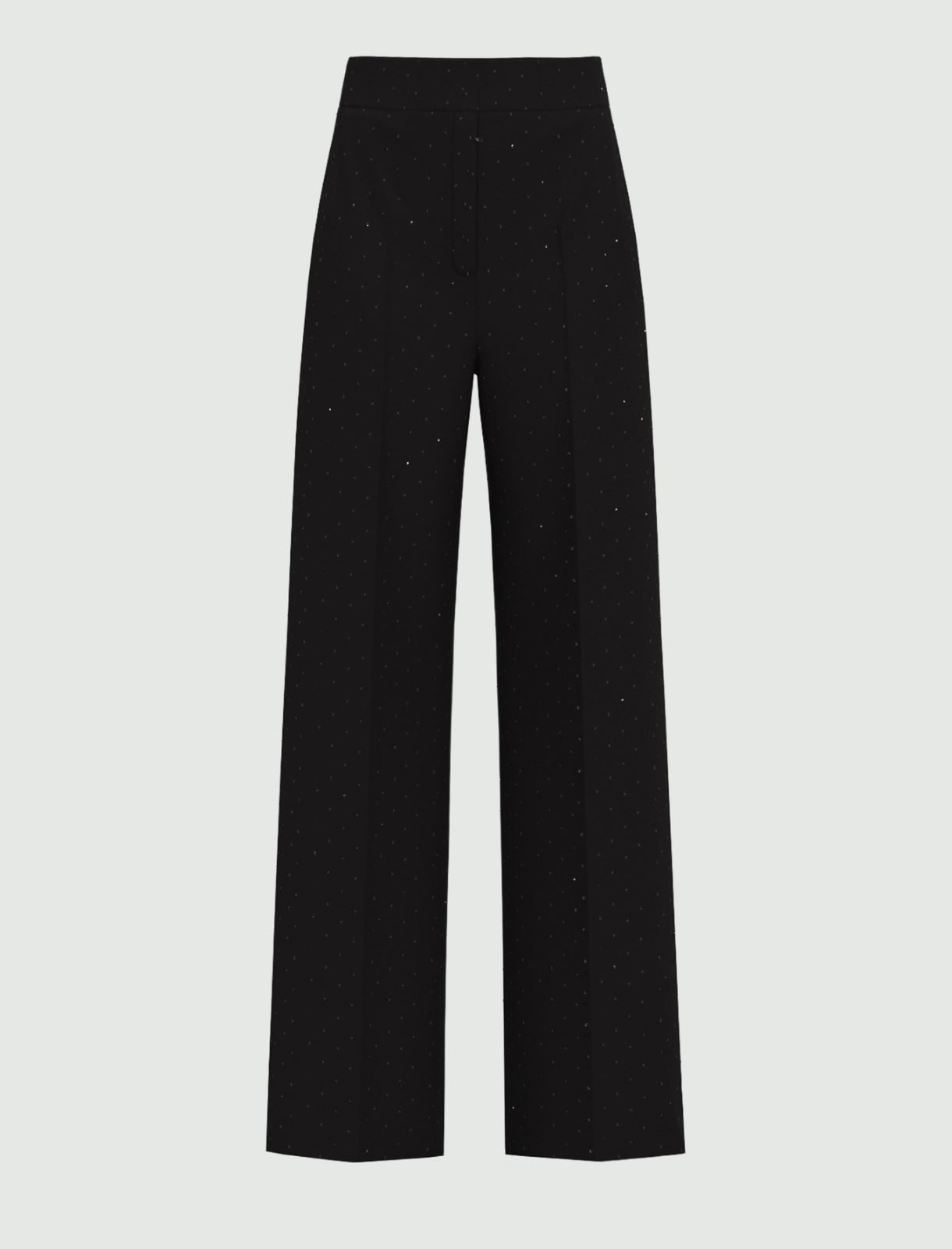 Pantaloni dritti stretch - NERO - Emme - 5