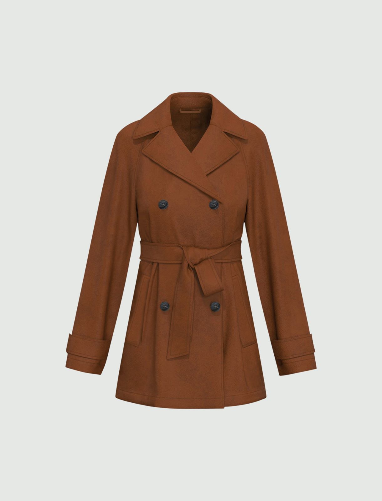Trench in jersey - CIOCCOLATO - Emme - 5