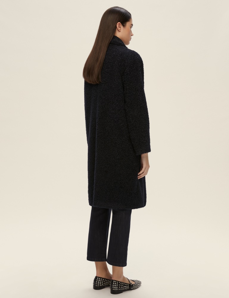 Oversized jersey bouclé coat - Emme - 3