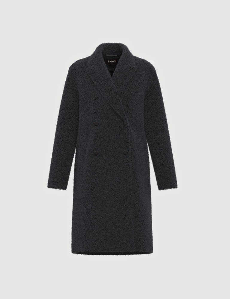 Oversized jersey bouclé coat - Emme - 5
