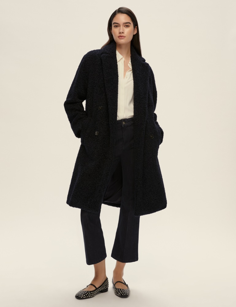 Oversized jersey bouclé coat - Emme - 2