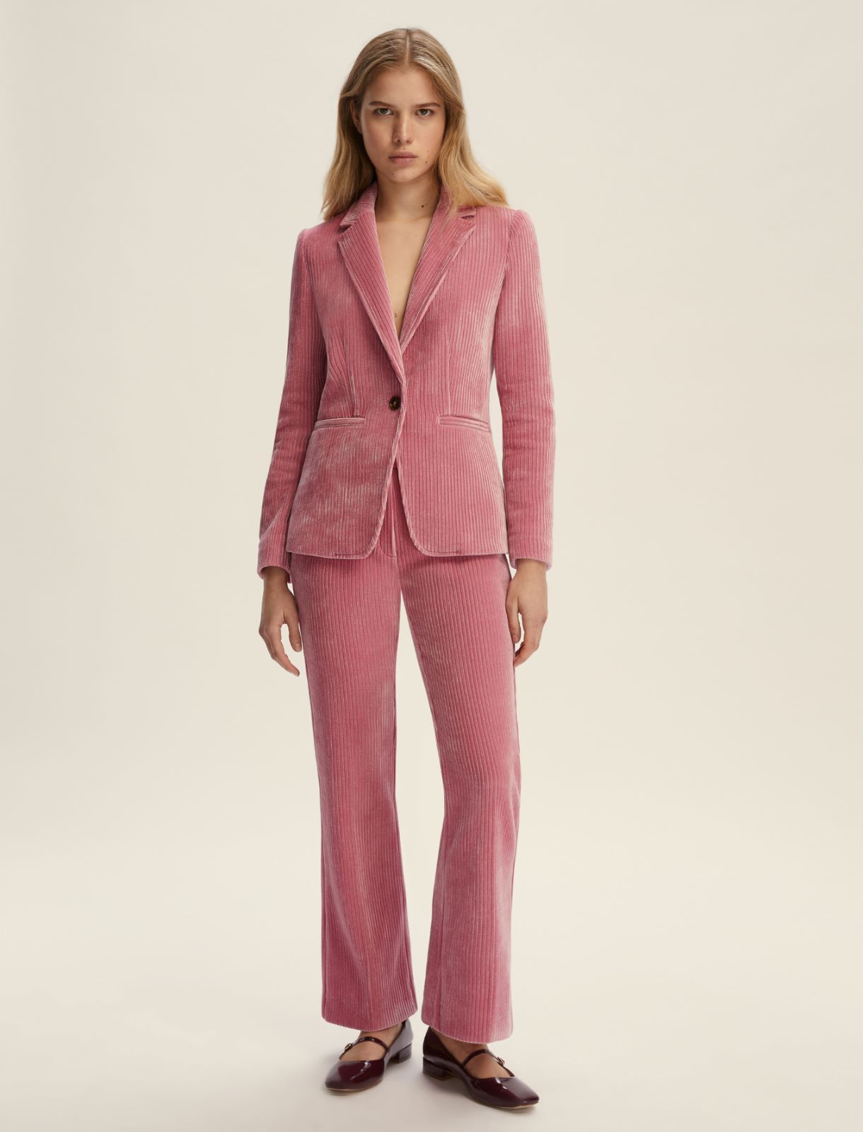 Blazer semi aderente in jersey - ROSA ORCHIDEA - Emme