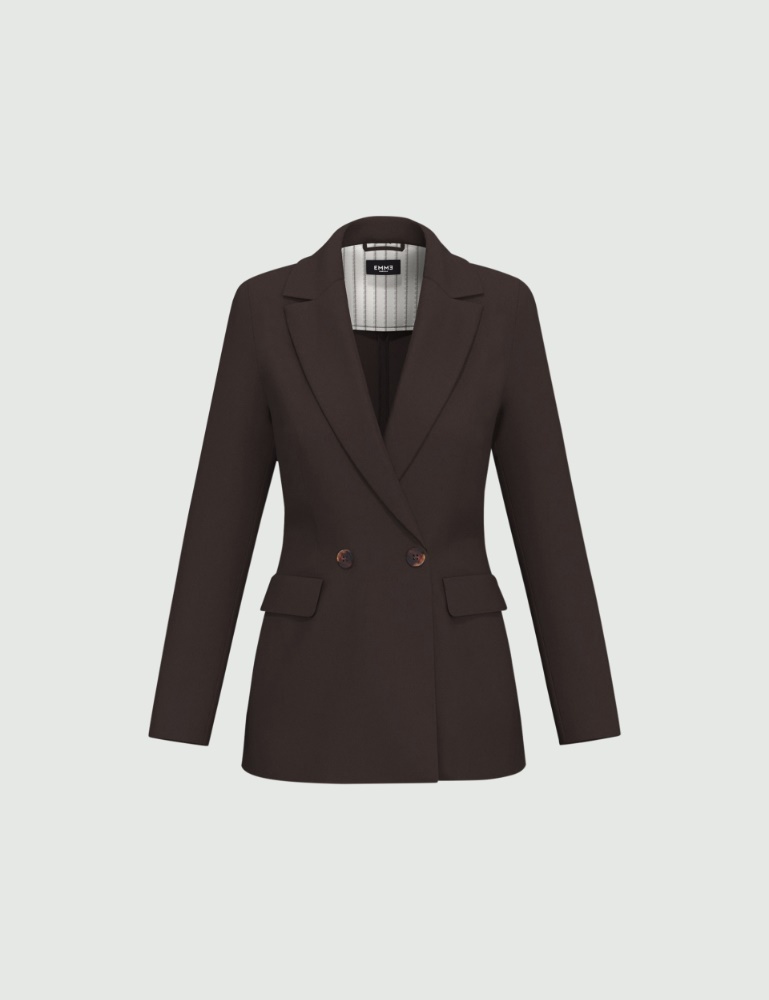Giacca doppiopetto in jersey stretch - Emme - 6