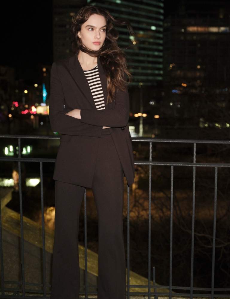 Giacca doppiopetto in jersey stretch - Emme - 5