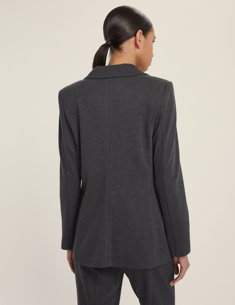 Giacca doppiopetto in jersey stretch - Emme - 3