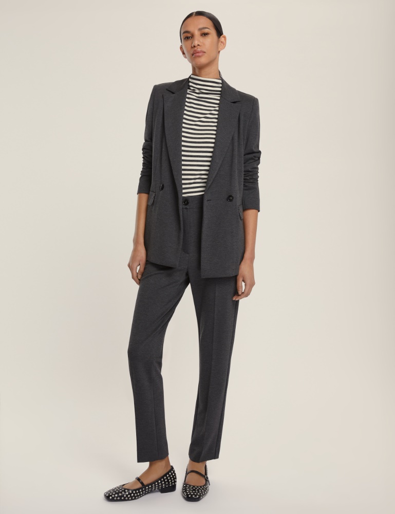Giacca doppiopetto in jersey stretch - Emme - 2