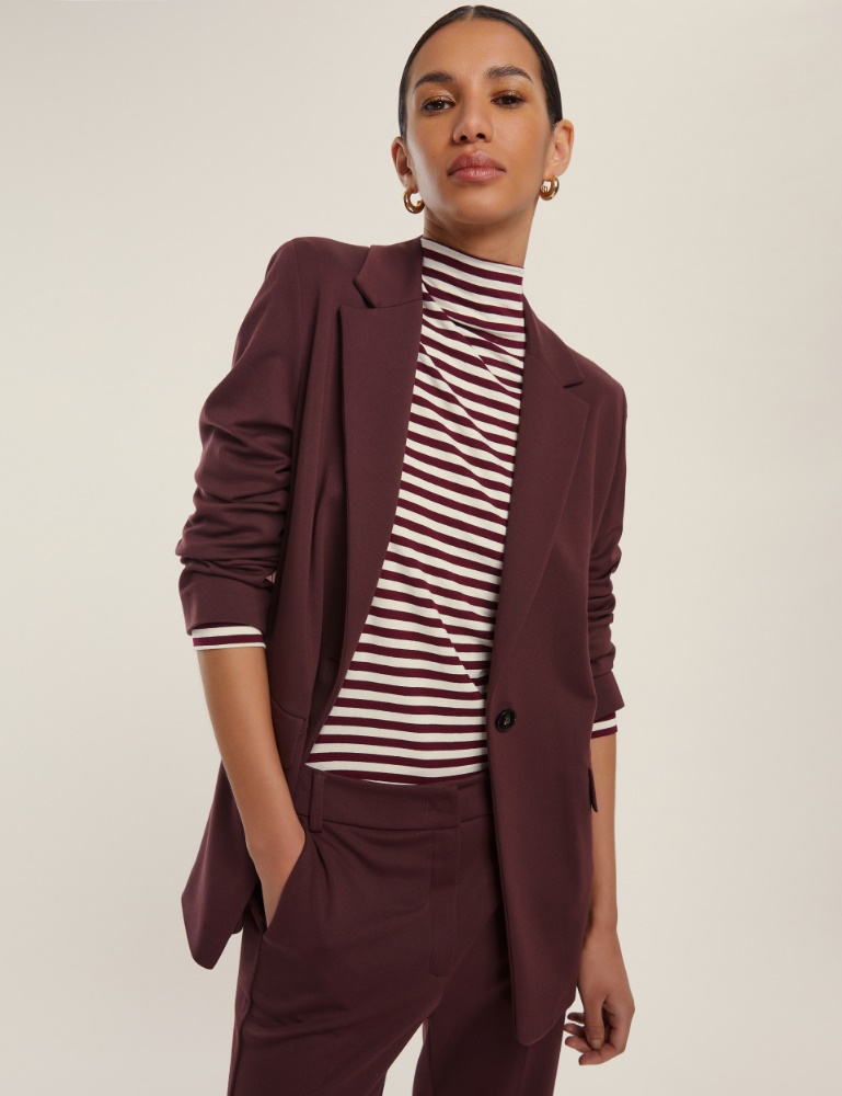 Giacca dritta in jersey stretch - Emme
