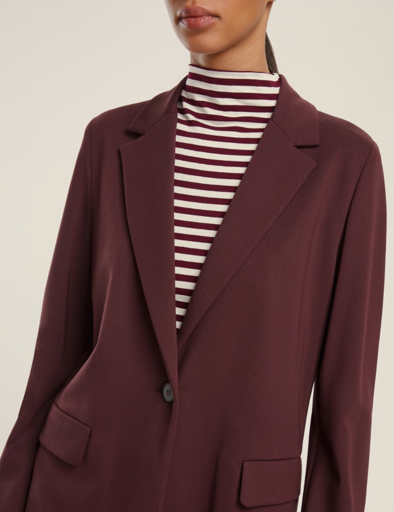 Giacca dritta in jersey stretch - Emme - 4