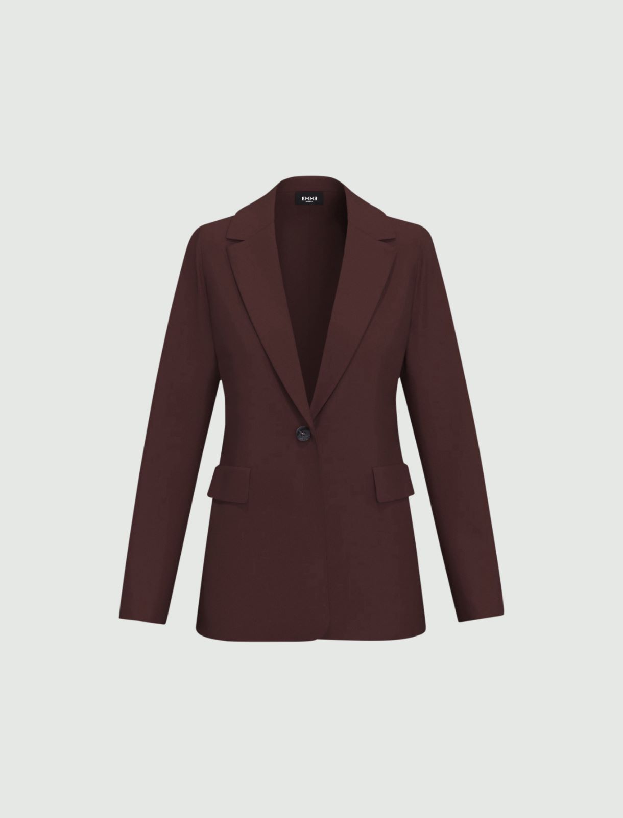 Giacca dritta in jersey stretch - BORDEAUX - Emme - 5