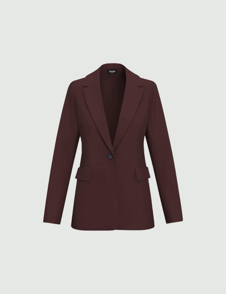 Giacca dritta in jersey stretch - Emme - 5