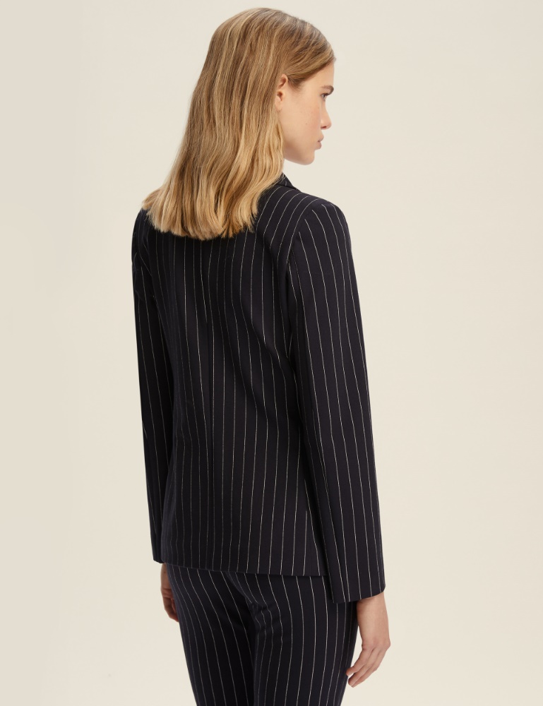 Blazer de punto con raya diplomática - Emme - 3
