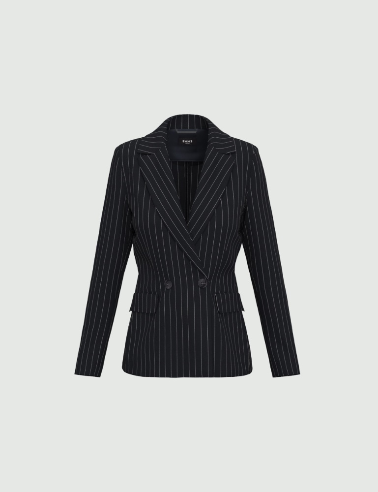 Blazer de punto con raya diplomática - Emme - 5