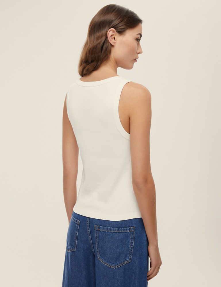 Top smanicato a coste - Emme - 4