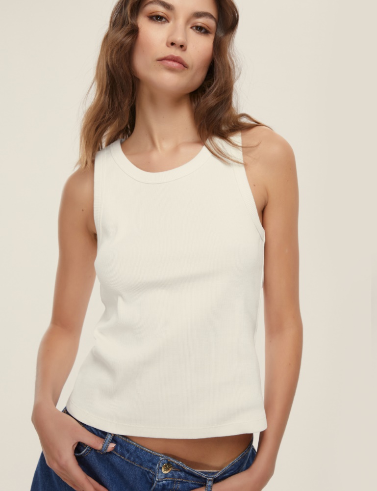 Top smanicato a coste - Emme - 2