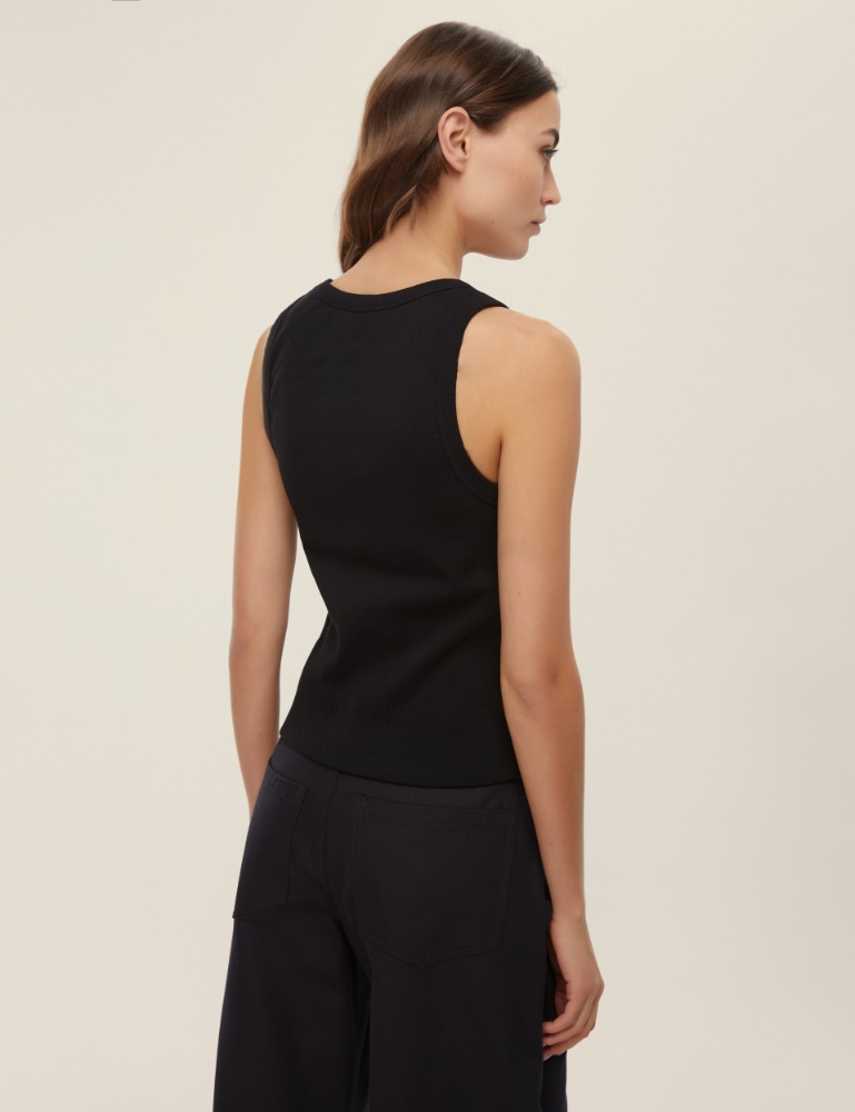 Top smanicato a coste - Emme - 4