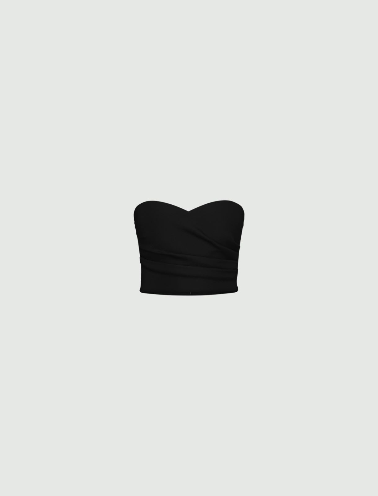 Mini bustier in jersey stretch - NERO - Emme - 5