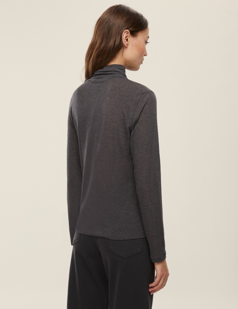 Cashmere-blend polo-neck sweater - Emme - 3
