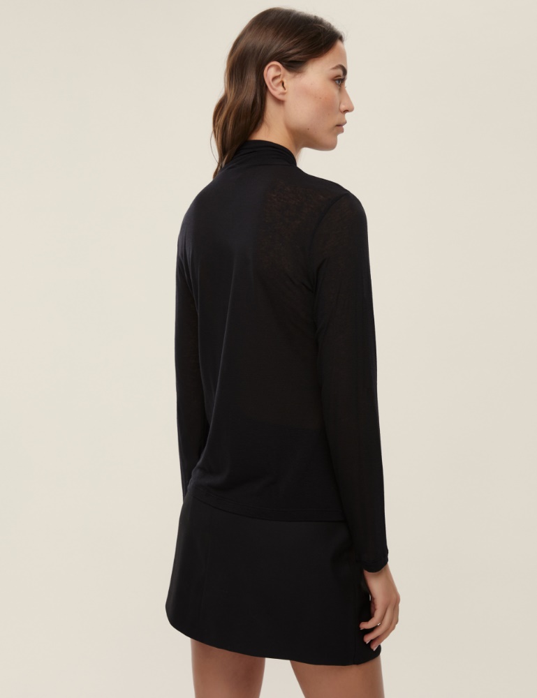 Cashmere-blend polo-neck sweater - Emme - 3