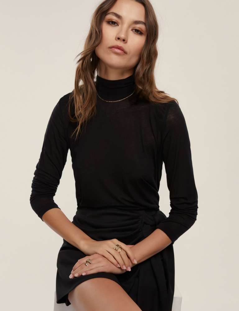 Cashmere-blend polo-neck sweater - Emme