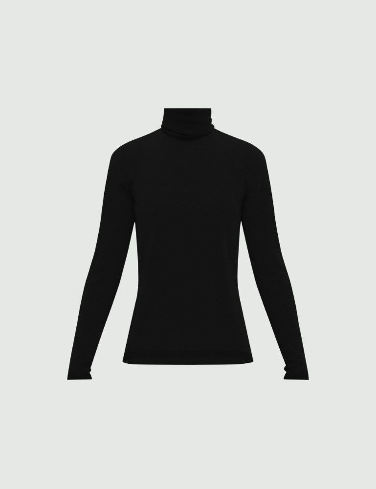 Cashmere-blend polo-neck sweater - Emme - 5