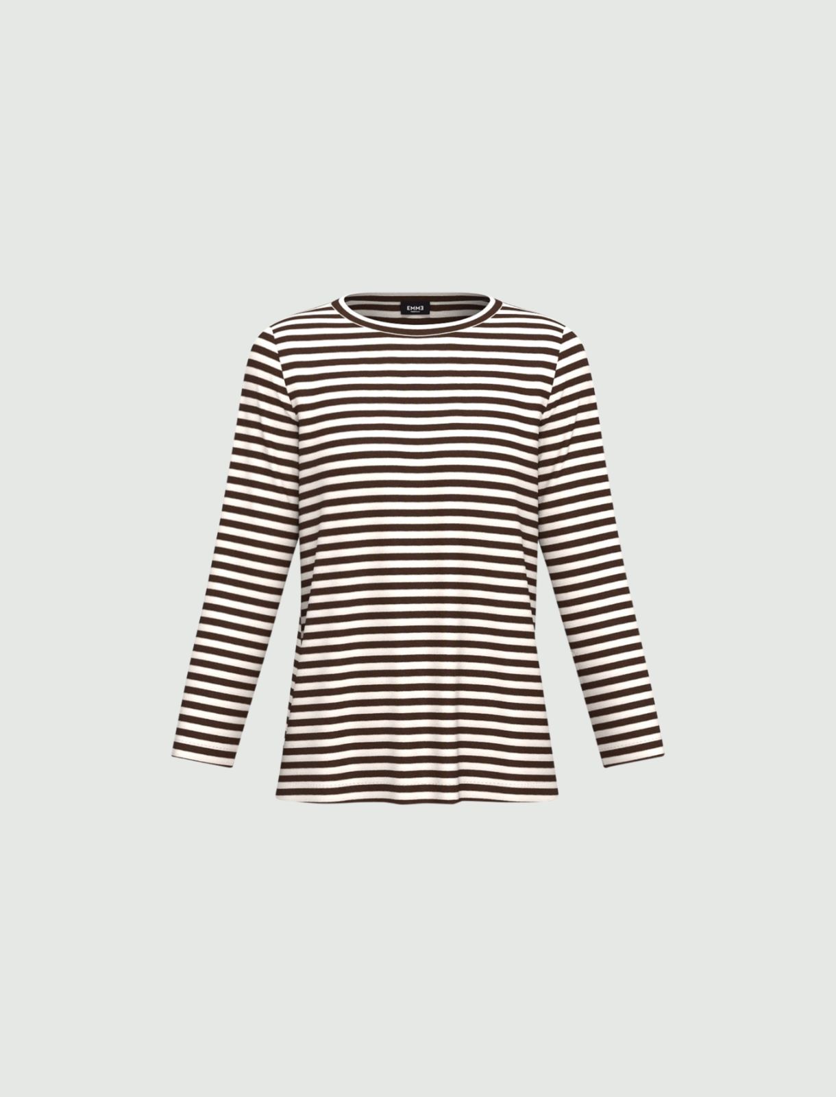 Long-sleeved T-shirt - BROWN - Emme - 5