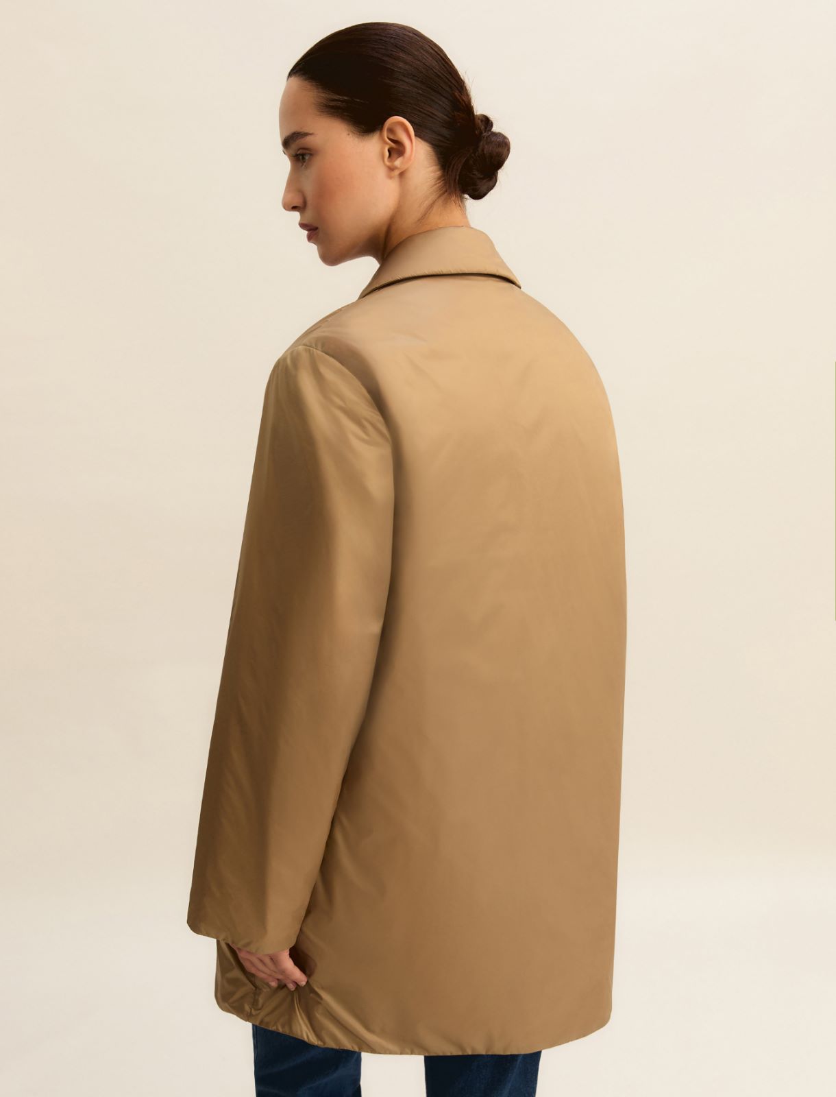 Fabric raincoat - CAMEL - Emme - 2