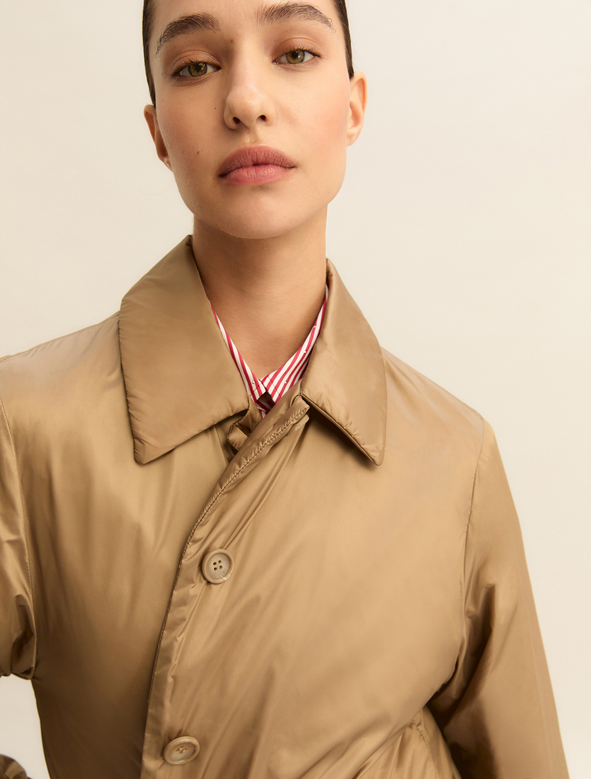 Fabric raincoat - CAMEL - Emme - 5