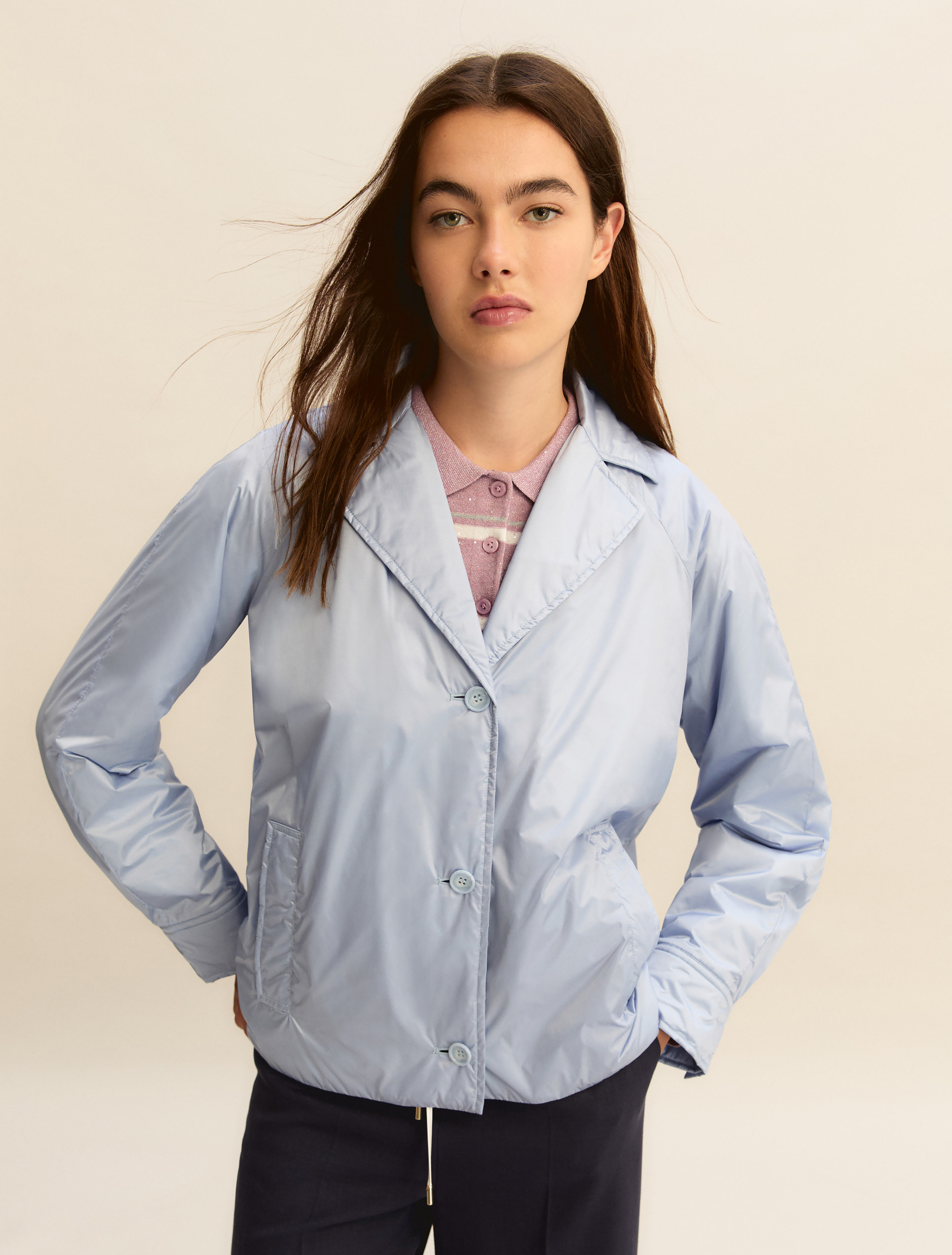 Short raincoat - DUST BLUE - Emme - 3