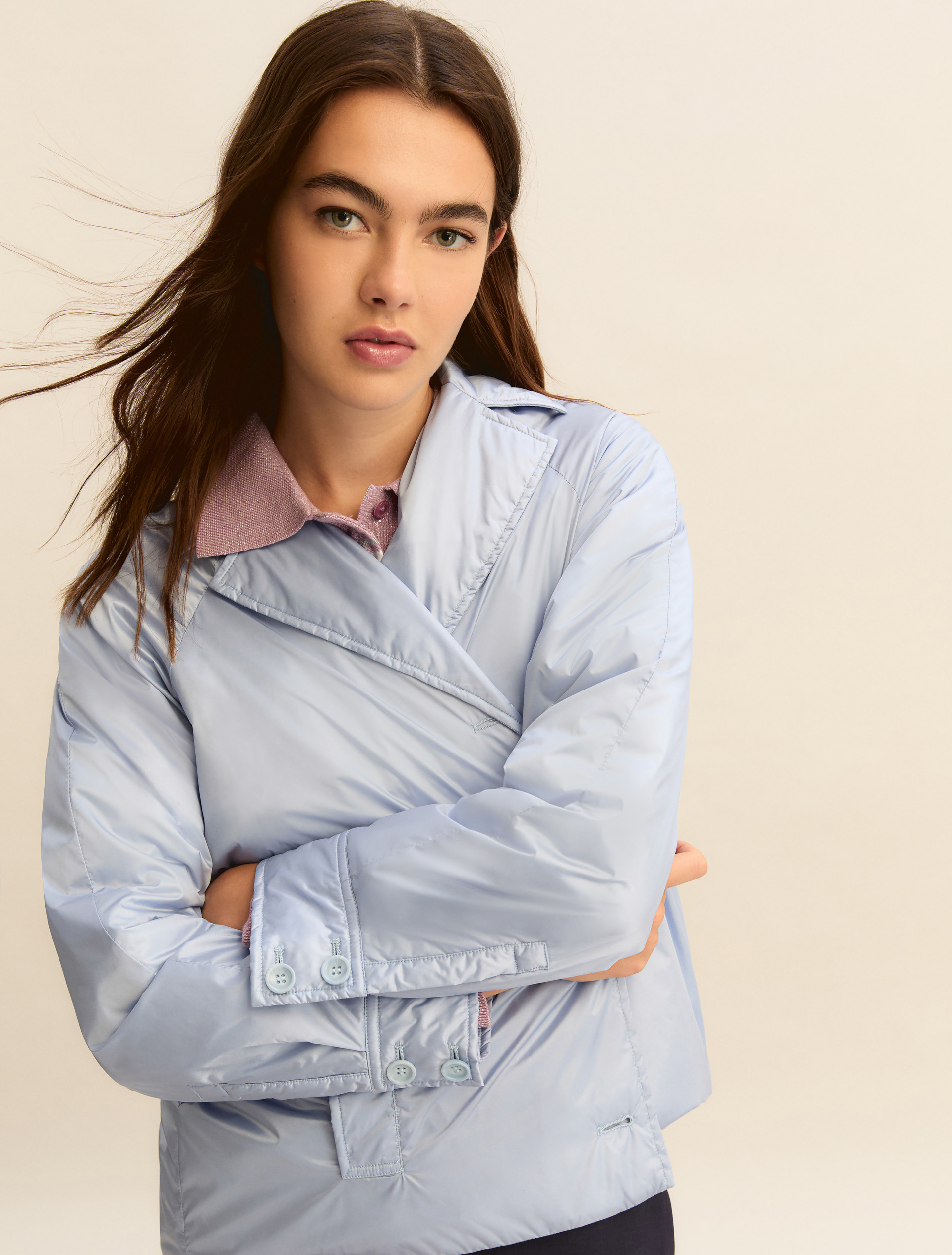 Short raincoat - DUST BLUE - Emme - 4