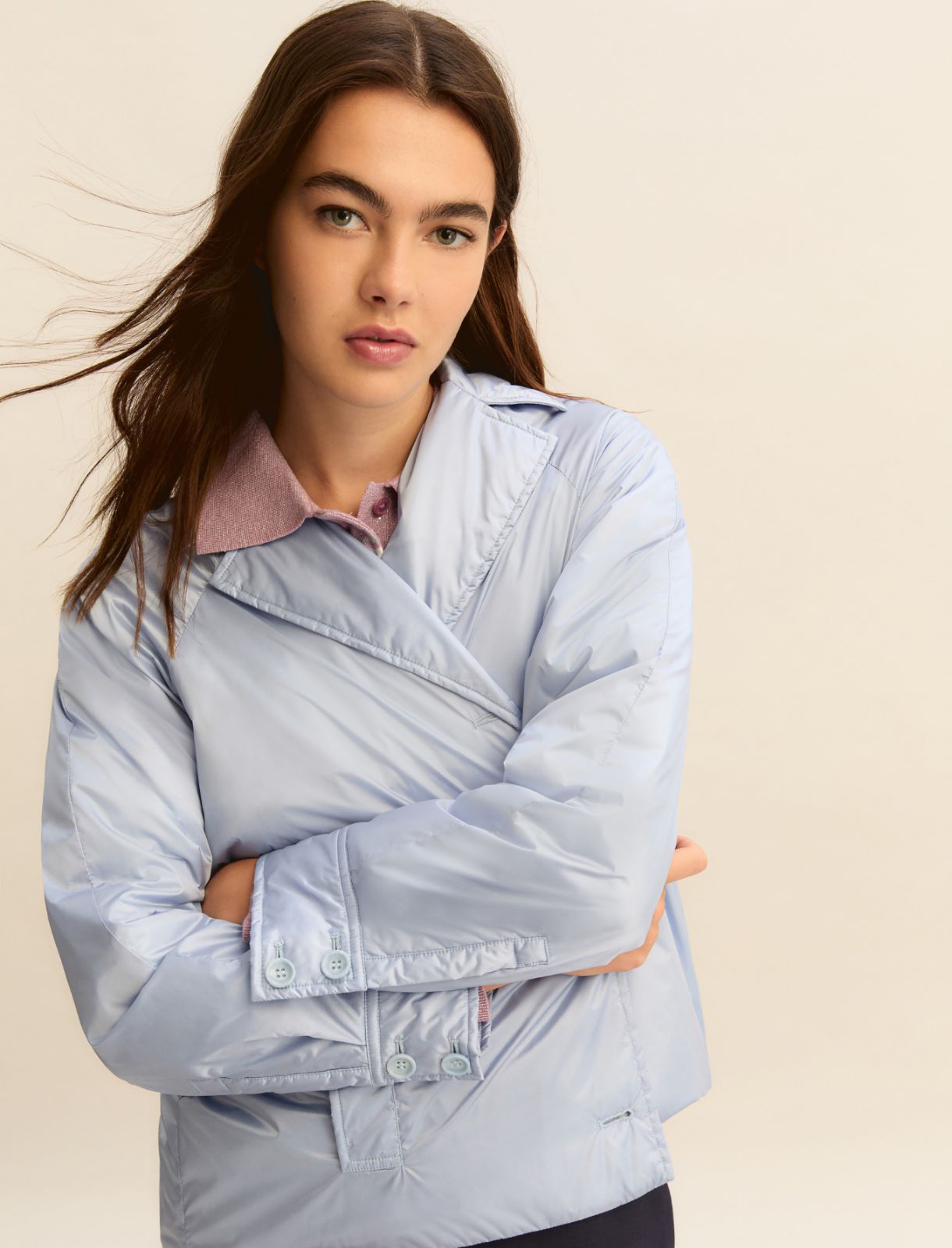 Short raincoat - DUST BLUE - Emme - 4