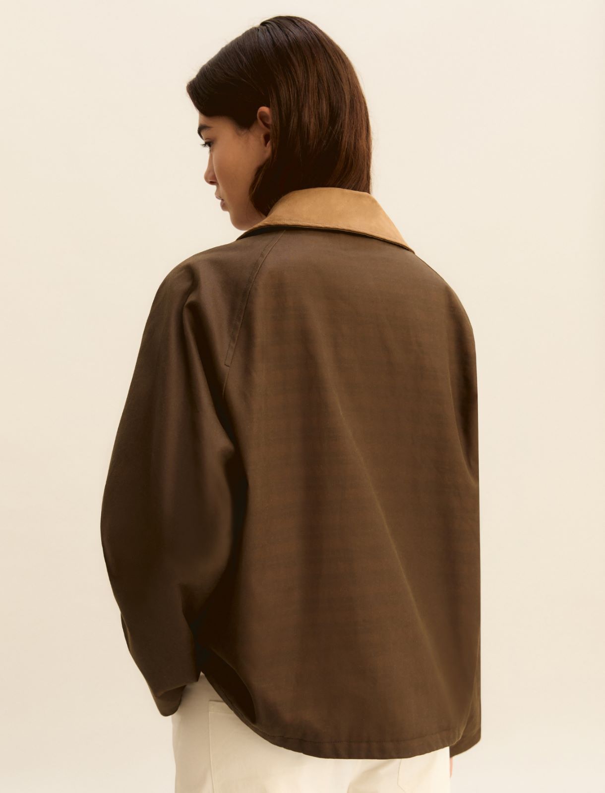 Waxed canvas jacket - BROWN - Emme - 2