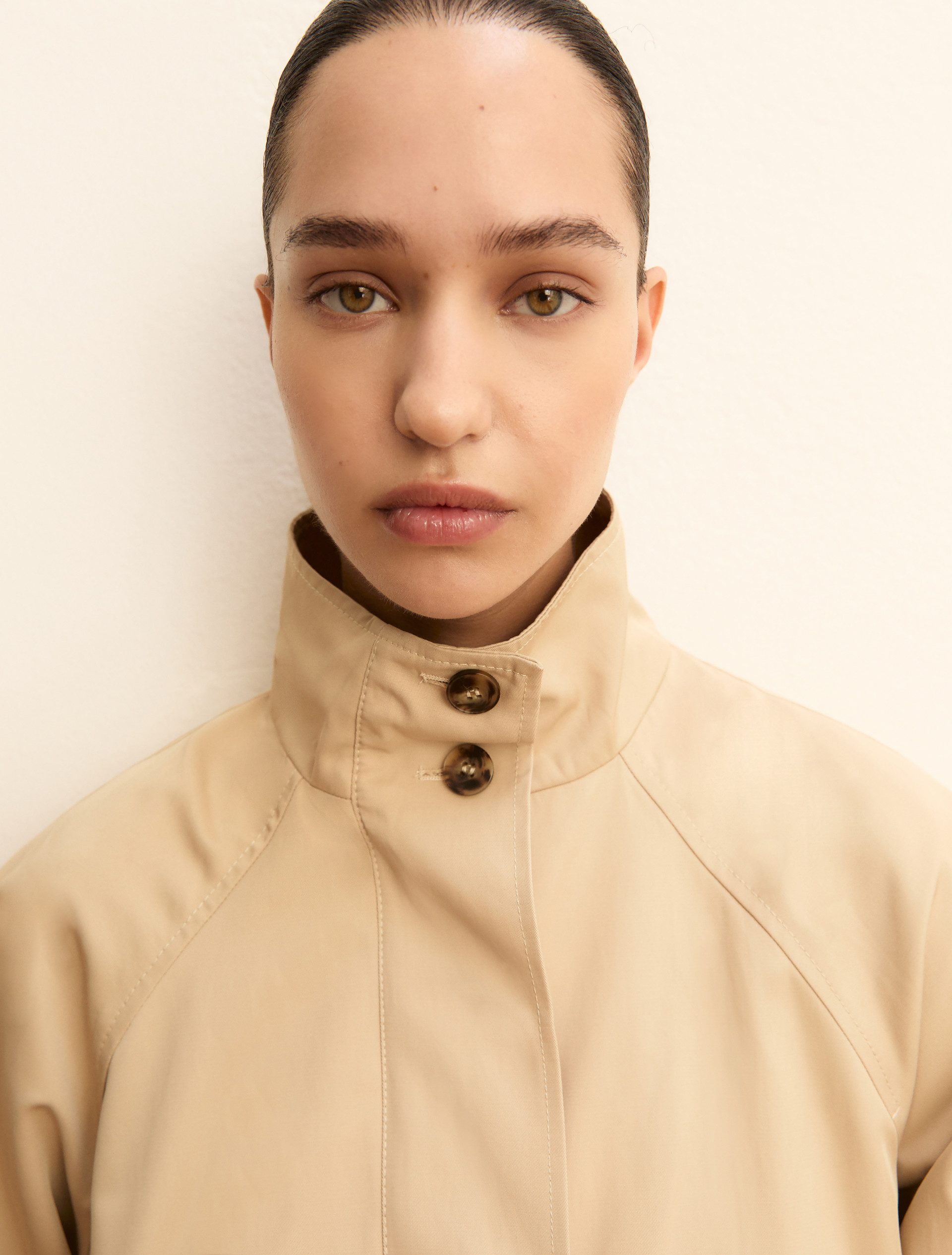 Water-repellent raincoat - BEIGE - Emme - 3