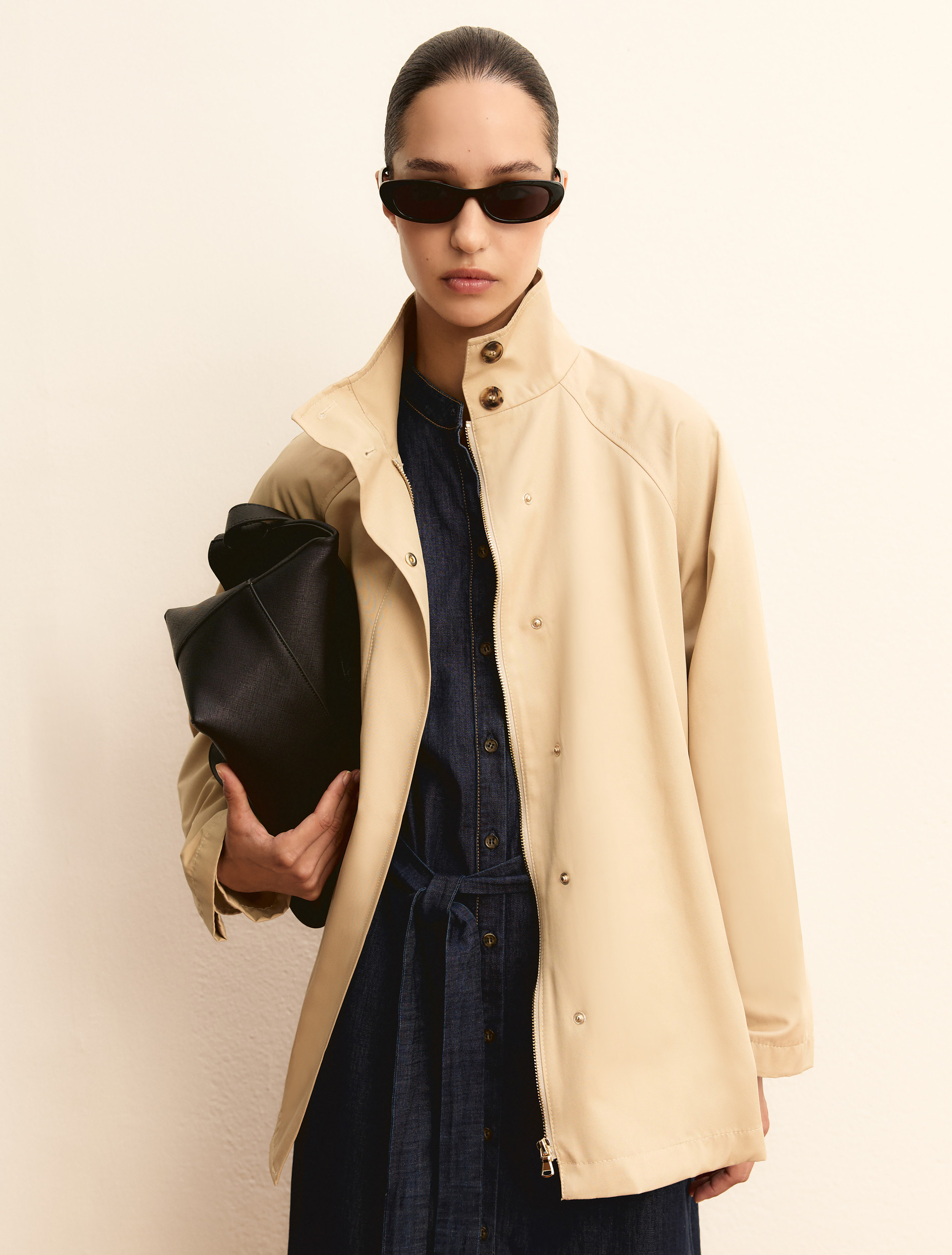 Water-repellent raincoat - BEIGE - Emme - 4