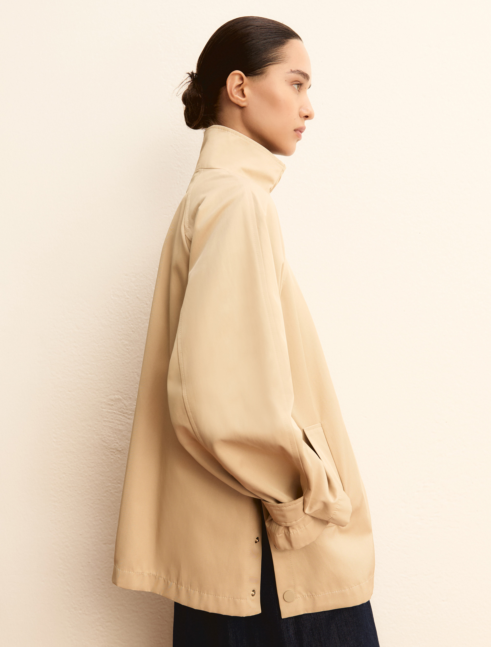 Water-repellent raincoat - BEIGE - Emme - 5